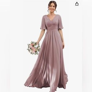 Formal Mauve Plus Size Gown